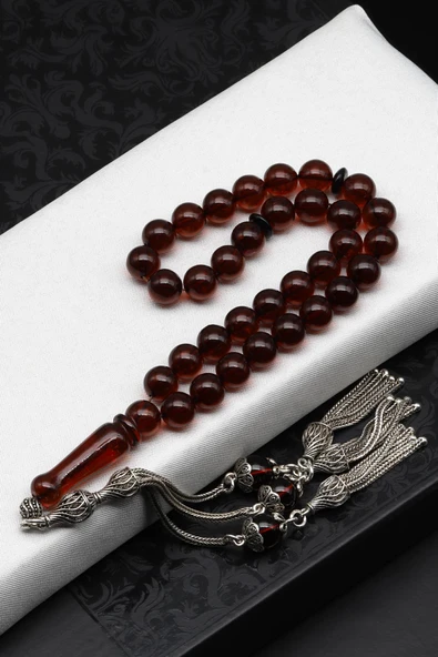 Damla Kehribar Küre Kesim Tesbih Litvanya Sertifikalı ürün görseli 1