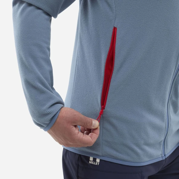 Millet UBIC LGRID JKT Erkek Polartec®  Ceket Tam Fermuar MIV10448 N3171 - Resim 5