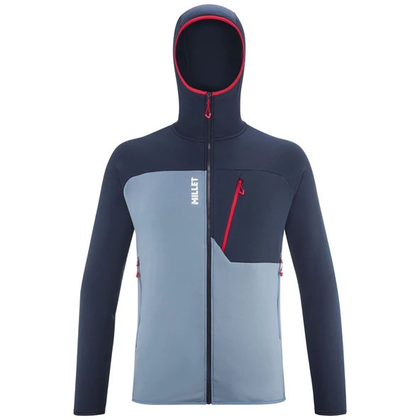 Millet SENECA FL HD Erkek Kapşonlu Polar Ceket tam Fermuar MIV10336 N9302 ürün görseli 1