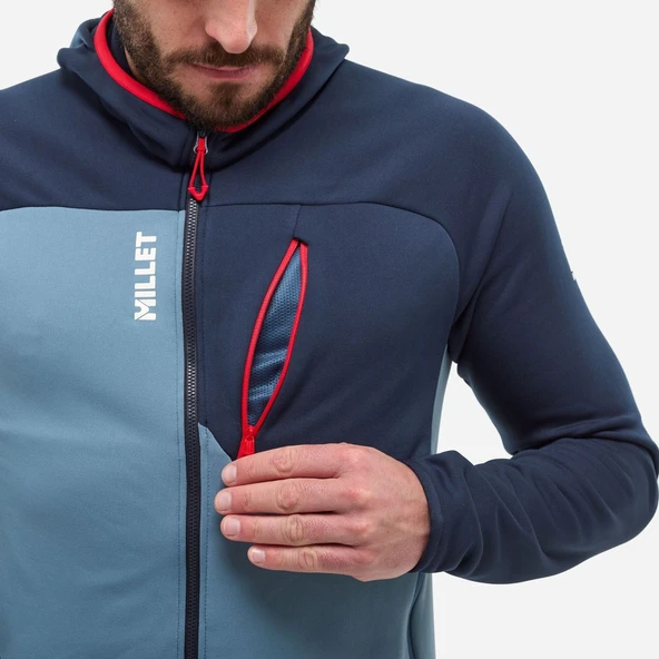 Millet SENECA FL HD Erkek Kapşonlu Polar Ceket tam Fermuar MIV10336 N9302 - Resim 5