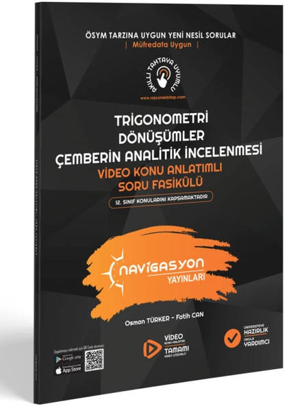 KİF 12.SINIF TRİGONOMETRİ-DÖNÜŞÜMLER-ÇEM.ANALİTİK İNCELENMESİ ürün görseli 1