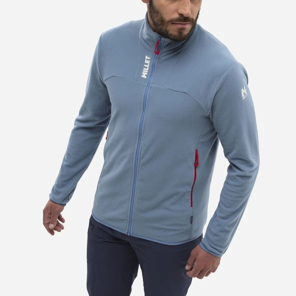 Millet UBIC LGRID JKT Erkek Polartec®  Ceket Tam Fermuar MIV10448 N3171 - Resim 3