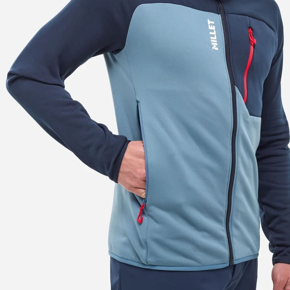 Millet SENECA FL HD Erkek Kapşonlu Polar Ceket tam Fermuar MIV10336 N9302 - Resim 6