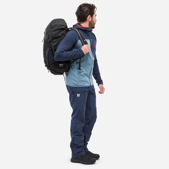 Millet SENECA FL HD Erkek Kapşonlu Polar Ceket tam Fermuar MIV10336 N9302 - Resim 2