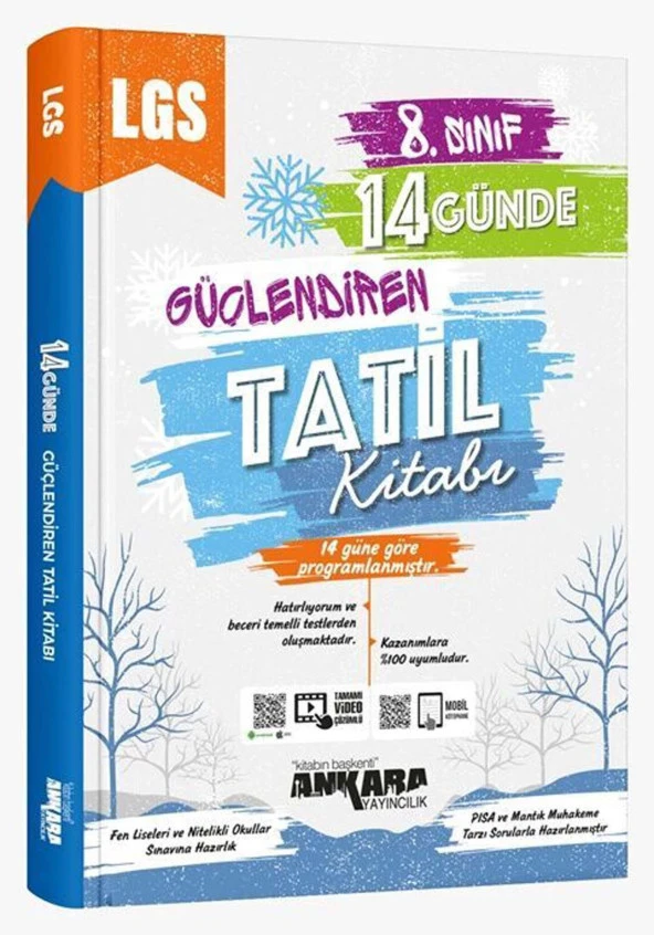 Ankara 8.Sınıf Güçlendiren 14 Günde Tatil Kitabı