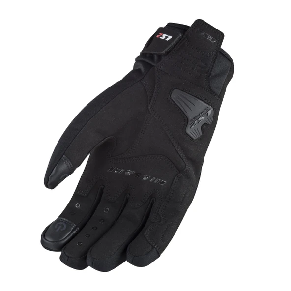 LS2 JET 2 WATERPROOF ELDİVEN SİYAH - Resim 2