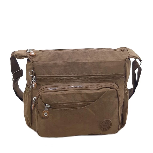 Kadın Postacı Çanta Çok Bölmeli Klinkır Yağmura Dayanıklı Kumaş Çapraz Askılı Omuz Çantası 30*20 Cm - 5