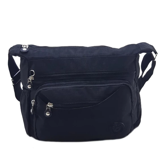 Kadın Postacı Çanta Çok Bölmeli Klinkır Yağmura Dayanıklı Kumaş Çapraz Askılı Omuz Çantası 30*20 Cm - 2