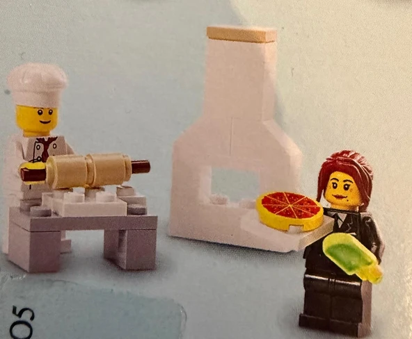 Lego Minifigür Blue Jacket with Pockets and Orange Stripes cty0123b ürün görseli 1