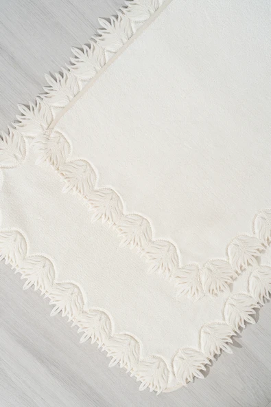 Bella Ekru 2'li Yıkanabilir Banyo & Klozet Paspas Takımı - Resim 3