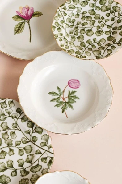 Porland Flower Çukur Tabak 1 Adet 19 Cm ürün görseli 1