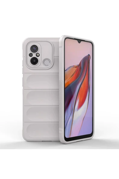 Akman Xiaomi Redmi 12C Kılıf Optimum Silikon - Krem - ACL6202136-2280 ürün görseli 1