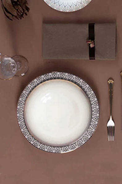 Porland Sweet Romantic 1 Adet Çukur Tabak 23 Cm ürün görseli 1