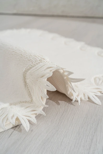 Bella Ekru 2'li Yıkanabilir Banyo & Klozet Paspas Takımı - Resim 4