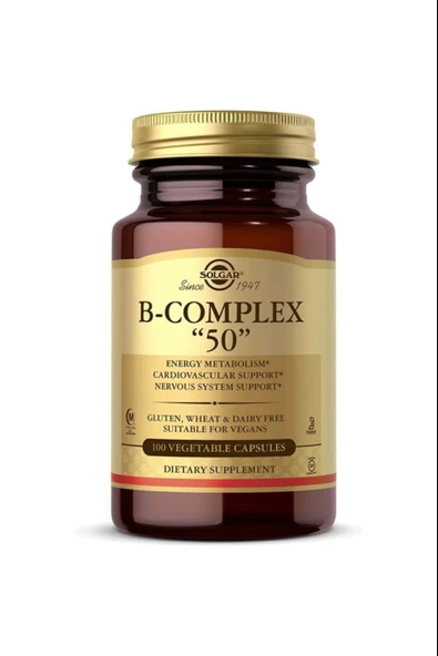 Solgar Vitamin B Complex 50 Mg 100 Kapsül ürün görseli 1