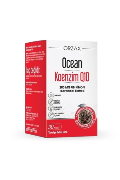 Ocean Koenzim Q10 200 mg 30 Kapsül ürün görseli 1