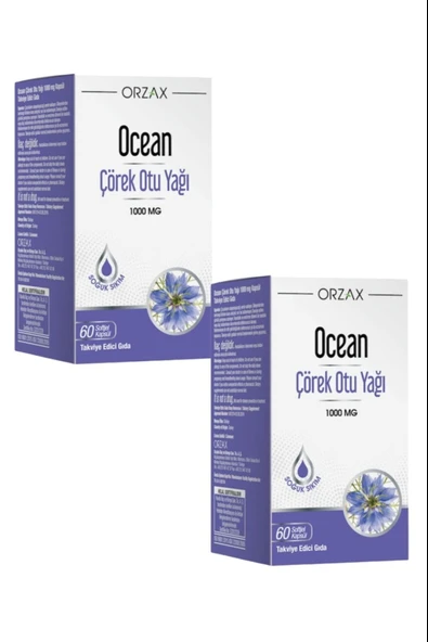 Ocean Çörek Otu Yağı 60 Kapsül 2 Adet ürün görseli 1