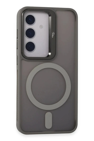 Akman Samsung Galaxy S24 Flet Lens Magsafe Kapak - Gri - ACL6201012-1683 ürün görseli 1