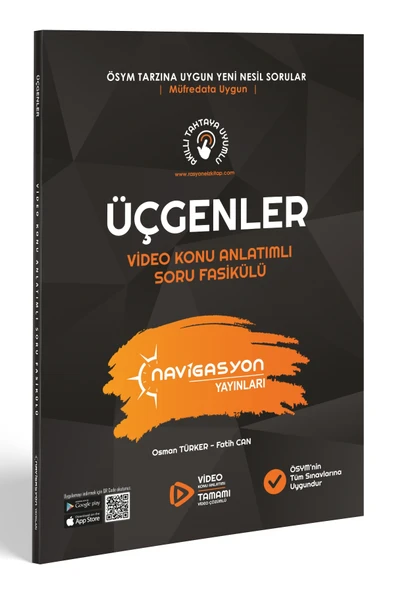 Tyt-ayt Üçgenler Video Konu Anlatımlı Soru Fasikülü (YAZARLARINDAN VİDEO ÇÖZÜMLÜ) ürün görseli 1