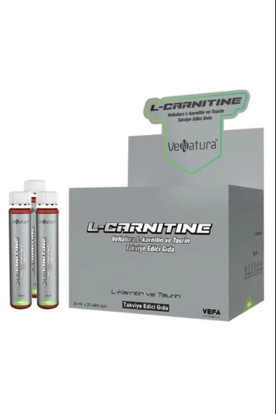 VeNatura L-Carnitine Ve Taurin 25 Ml X 20 Şişe ürün görseli 1