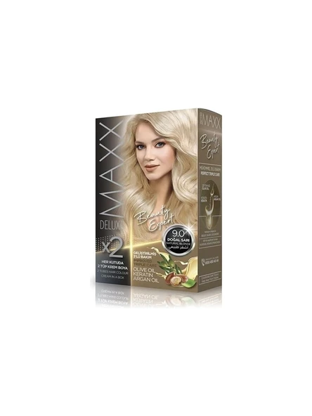 Maxx Deluxe Beauty Expert 9.0 Doğal Sarı Set Boya ürün görseli 1