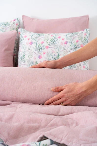 Cherie Çift Kişilik Nevresimli Pike Takımı - 7 Parça Çeyiz Seti - Resim 5