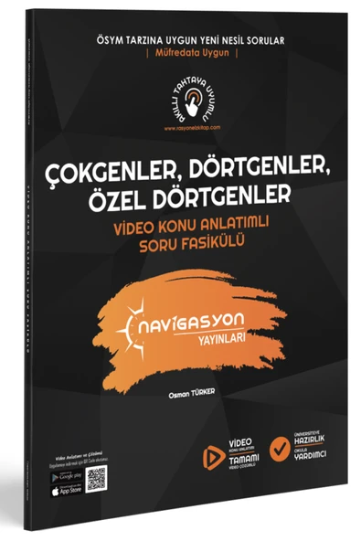 ÇOKGENLER, DÖRTGENLER, ÖZEL DÖRTGENLER VİDEO KONU ANLATIMLI SORU FASİKÜLÜ ürün görseli 1