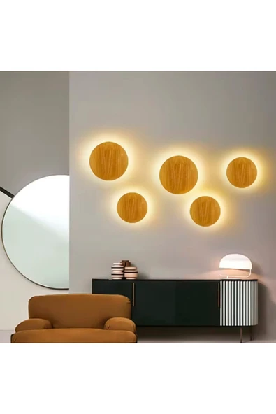 SimaAvize Wooden Dekoratif Aplik - Resim 2