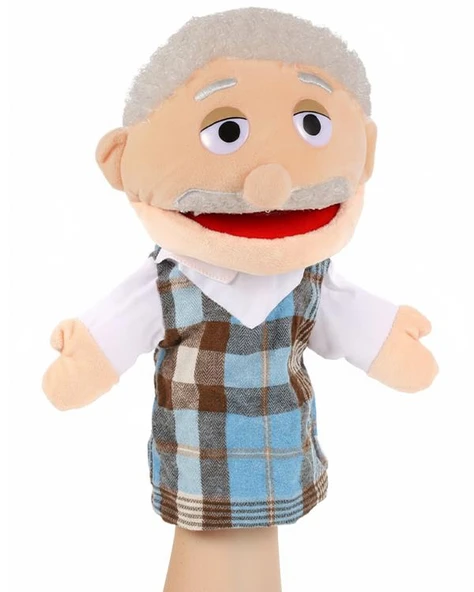 Kızılkaya Ağzı Hareketli El Kuklası Dede Figürü 2410140 - Resim 2