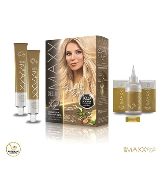Maxx Deluxe Beauty Expert 10.0 Açık Sarı Set Boya - Resim 2