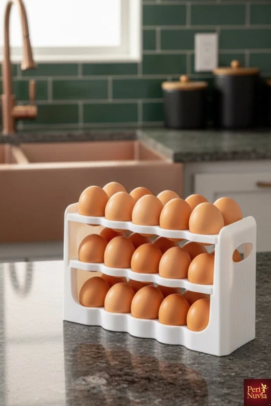 30’lu Yumurta Organizer Buzdolabı Düzenleyici - Resim 3