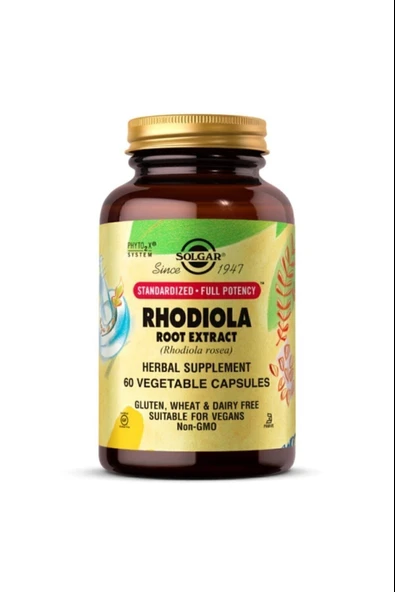 Solgar Rhodiola Root Extract 60 Kapsül - Resim 2