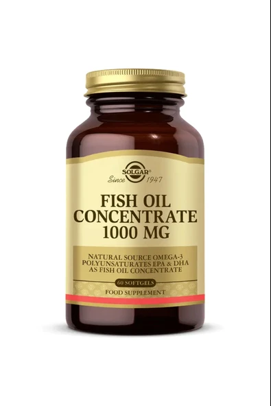 Solgar Fish Oil Concentrate 1000 mg 60 Softgel ürün görseli 1