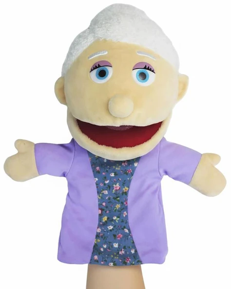 Kızılkaya Ağzı Hareketli El Kuklası Nine Figürü 2410140 - Resim 2