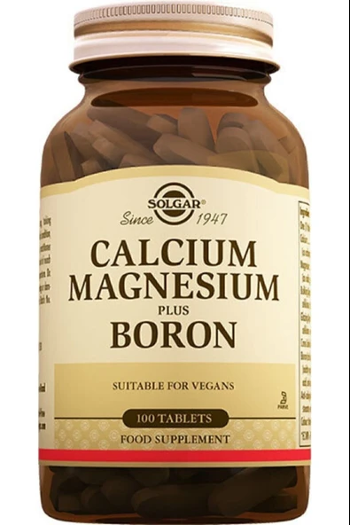 Solgar Calcium Magnesium Plus Boron 100 Tablet ürün görseli 1