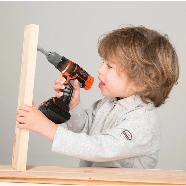 Smoby Black + Decker Oyuncak Elektrikli Matkap - Resim 2