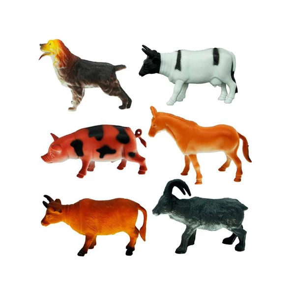 Crazoo Çiftlik Hayvanları Büyük Poşetli 6'lı Figür Seti - Resim 2