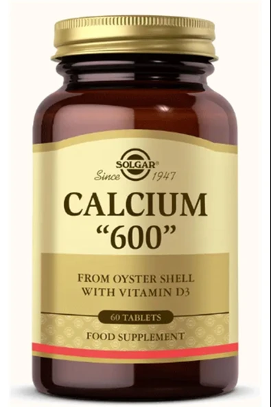 Solgar Calcium Oyster Shell 600 Mg 60 Tablet ürün görseli 1