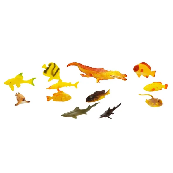 Crazoo Okyanus Hayvanları Poşetli Hayvan Oyun Seti Timsah - Resim 2