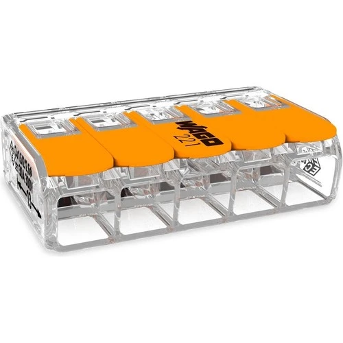 Wago 221-615 5'li Çok Amaçlı Buat Klemensi (15 Adet) ürün görseli 1