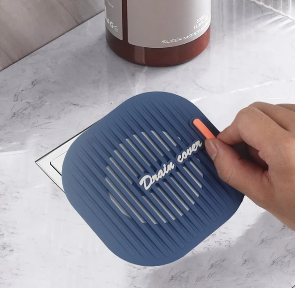 Süzgeçli Lavabo Gider Koruyucu Mat Gri ürün görseli 1