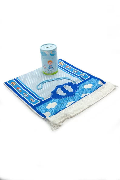 Rusça Kumbaralı Oğlumun Çocuk Seccadesi - Cami Resimli - Tesbih Hediyeli - Resim 6