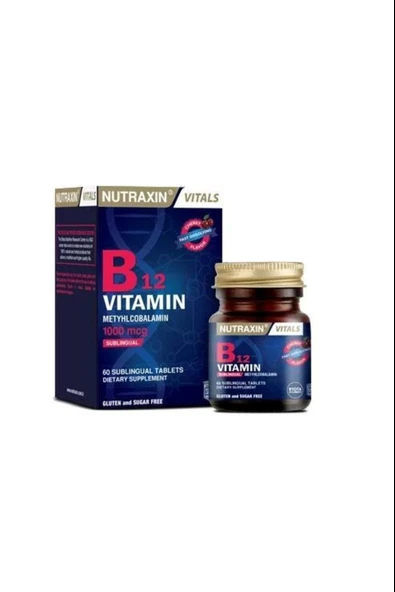 Nutraxin B12 Vitamin 1000mcg 60 Tablet ürün görseli 1