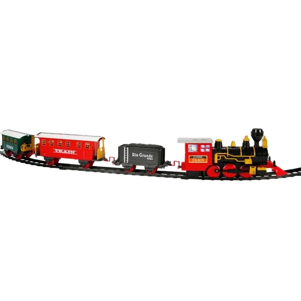 Suncon Sesli ve Işıklı Klasik Tren Seti 16 Parça - Resim 3