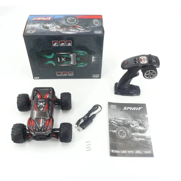 Xinlehong Yüksek Hızlı Uzaktan Kumandalı Araba 26 Km Kırmızı - Resim 3