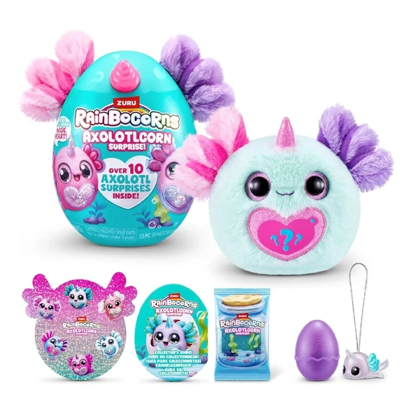 Rainbocorns Axolotlcorn Sürpriz Peluş Mexie ürün görseli 1