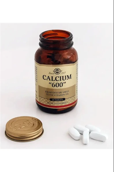 Solgar Calcium Oyster Shell 600 Mg 60 Tablet - Resim 3