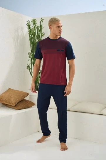 Kocabey 2094 Erkek O Yaka Pijama Takım - Resim 2