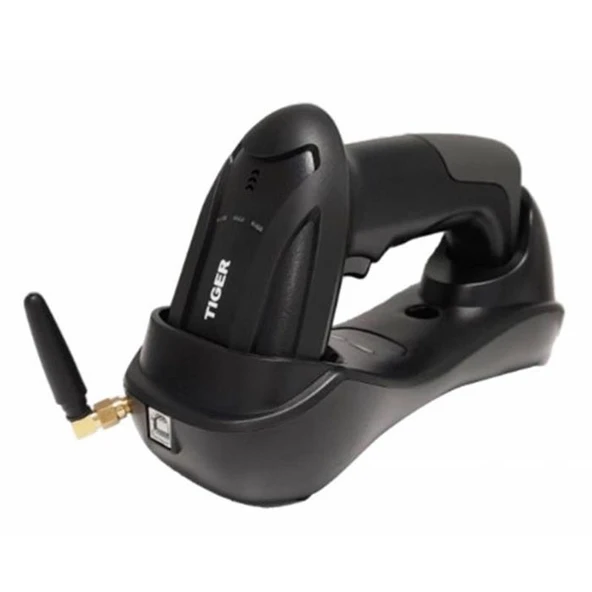 Tıger Ls41 1D Lazer Kablosuz Usb Barkod Okuyucu + Cradle ürün görseli 1