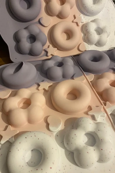 Esnek ve Yapışmaz 6’lı Silikon Kek Kalıbı - Resim 5